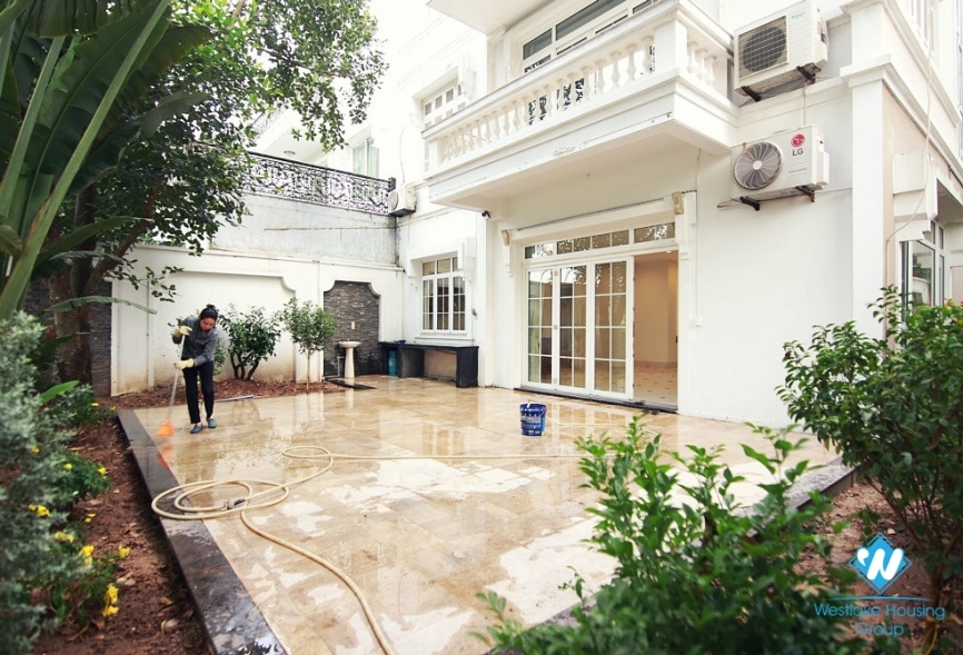 High quality and spacious house for rent in Ciputra, Tay Ho, Hanoi - Unfurnished
